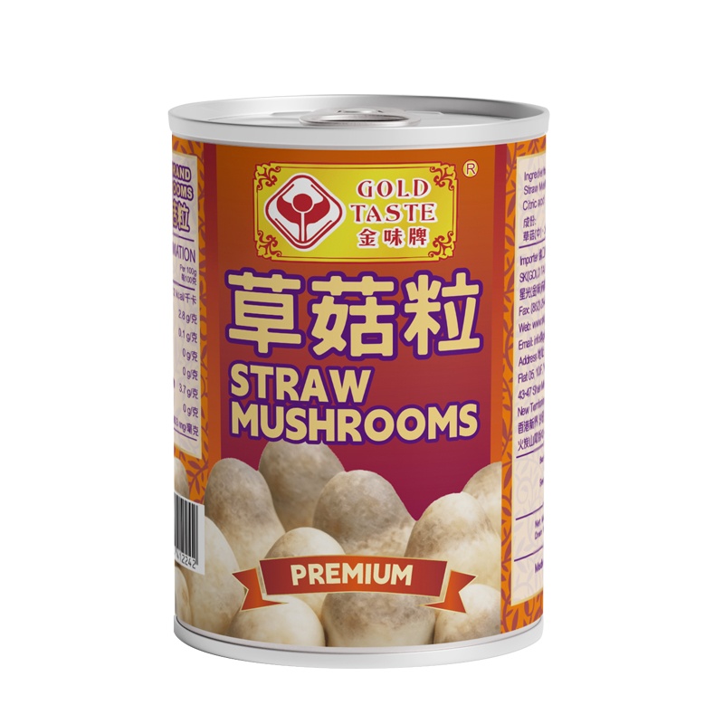 金味牌中粒草菇 425G
